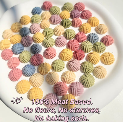Mini Pom Pom | Training Treats & Toppers | Meat Based |Softie | 1.8oz/50g | Assorted Flavors
