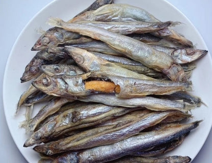 Capelin fish with full roe (eggs)| Food Toppers & Seafood Based | Crunchy |1.8oz/50g