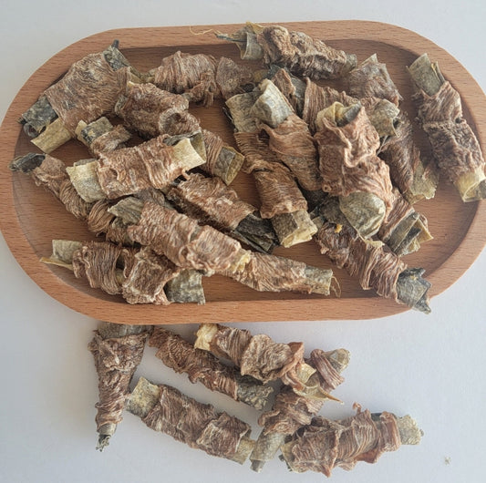 Duck Cod Fish Skin, Homemade Healthy & Clean Dog/Cat Treats, (dual quality proteins, omega-3, good for skin n goat ), boneless crunchy, 2oz