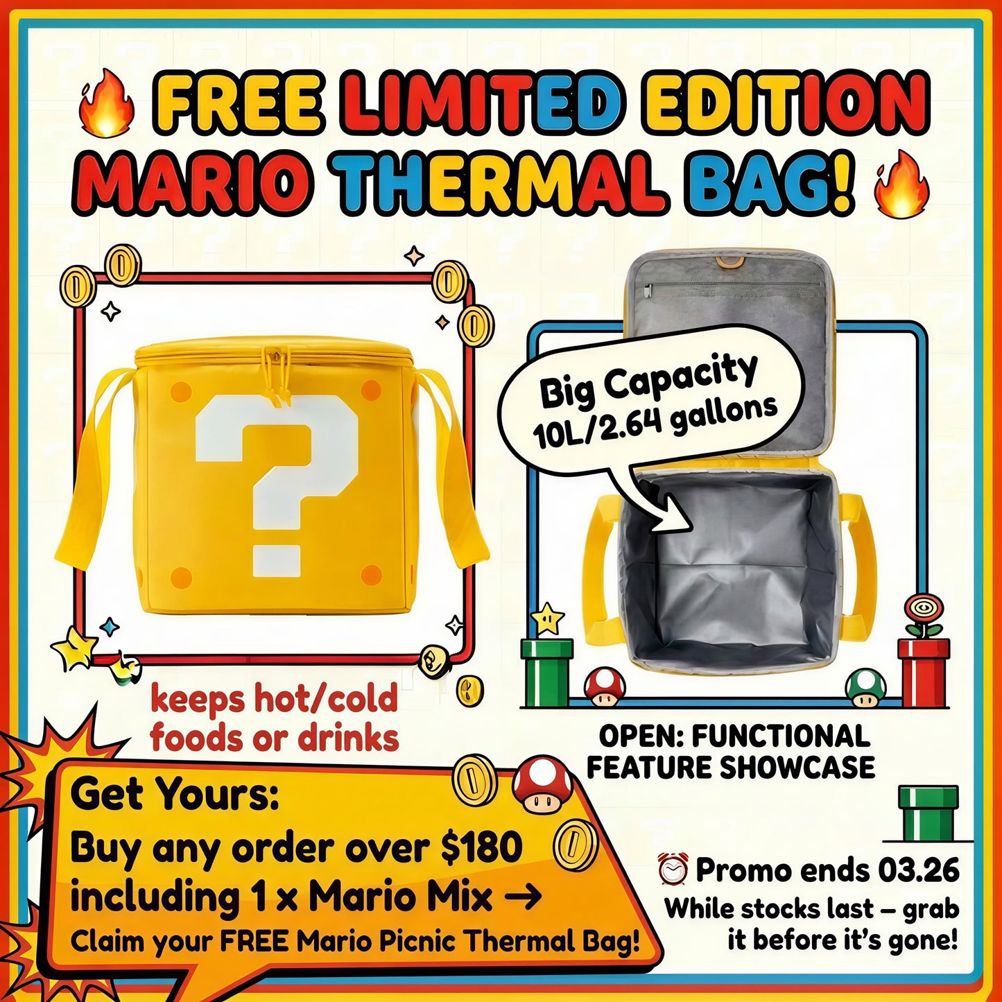 Power-Up Super Mario Paw Mix | Goat Milk Based| Crunchy | >20ct | Assorted Designs