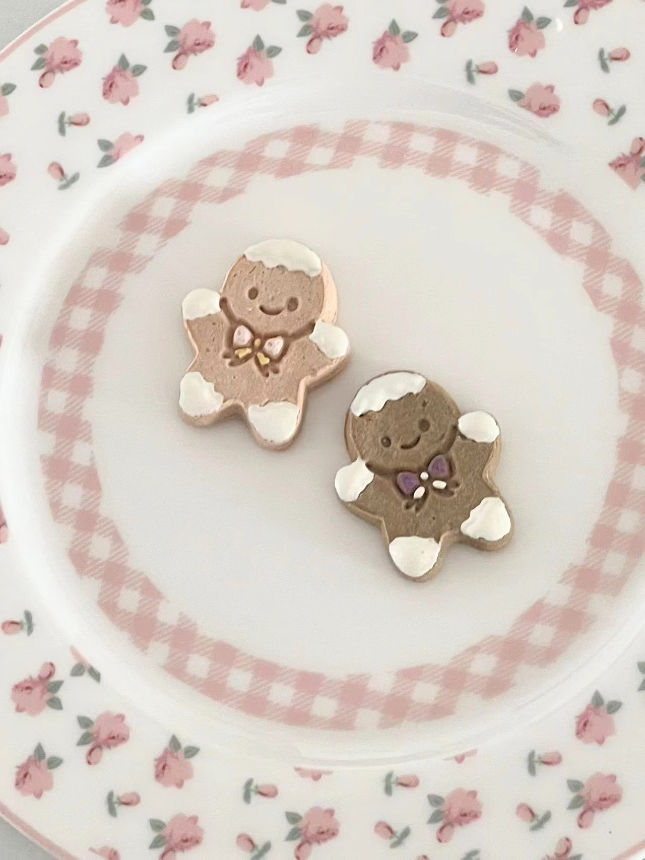 Mini Gingerbread Men, Pet Meat Cookies, Dogs/Cats, Soft texture for smaller breeds, 5ct/set