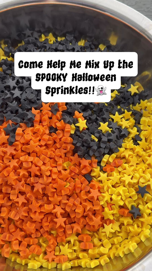 Halloween Sprinkles Stars Pet Safe Decorating Sprinkles, Dog/Cat Treats, 1.8oz,50g