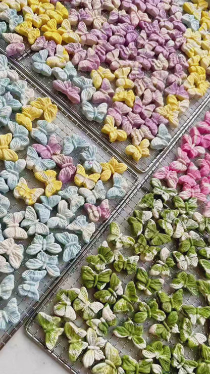 Mini Marble Butterflies Mix | Goat Milk Based | Crunchy | Assorted Colors | 1.8oz/50g (~19ct)