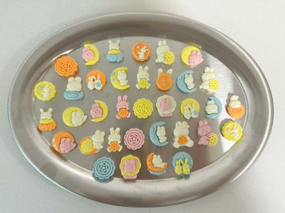 Mini Mooncake Bunny Mix – Crunchy Goat Milk, 1.8oz/50g, Assorted Designs