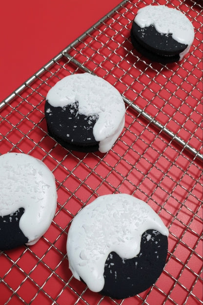 Festive Hot Fudge Covered Cookies (double layers of duck meat based) | Assorted Flavors & Designs | 3ct